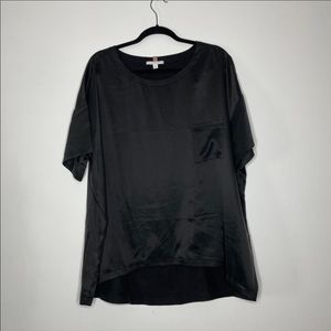 NWOT LUNYA Washable Silk Tee in Immersed Black